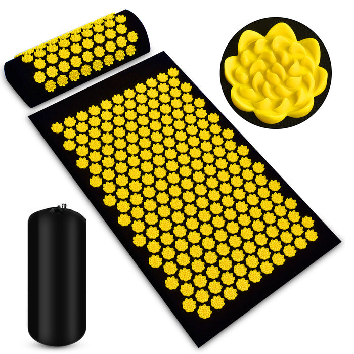 Warmfell Acupressure mat and pillow set with travel bag