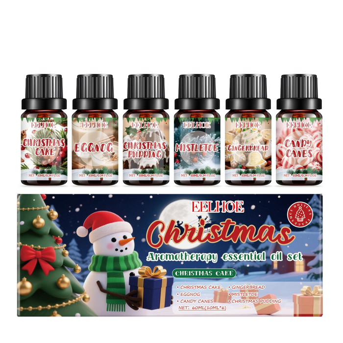 Warmfell Christmas Fragrance Oil Gift Set, 6 Festive Scents