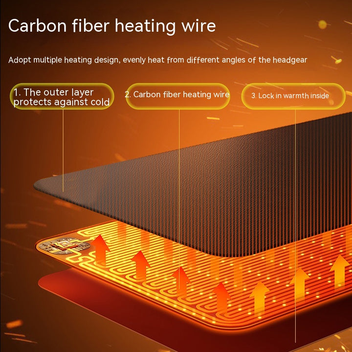 Cycling Heating Hood With Battery, Electric Warm Face Mask