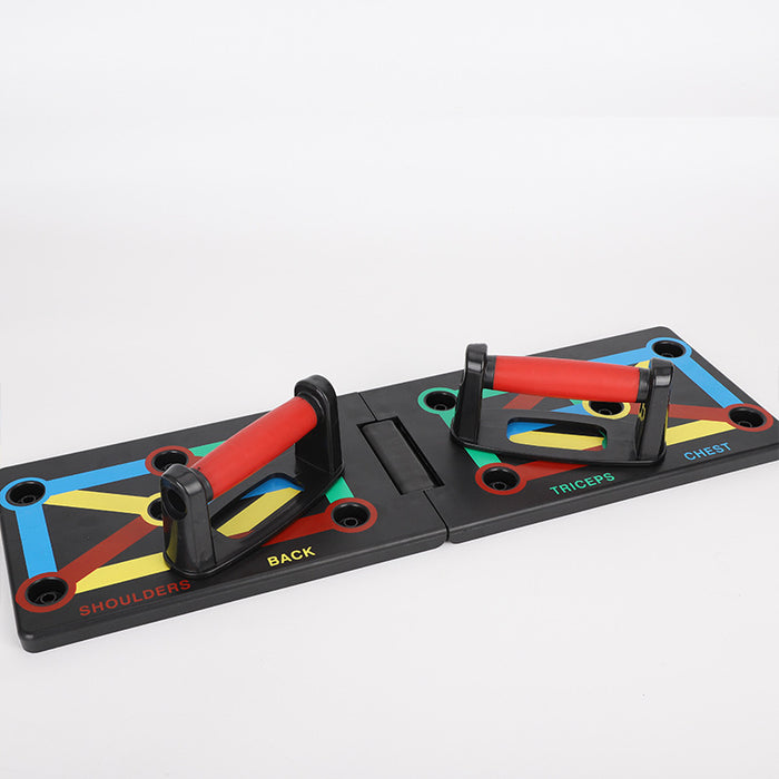 Warmfell Foldable colour-coded push-up board with handles