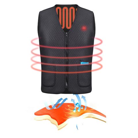 Outdoor Electric Heated Vest for Riding, Skiing and Fishing