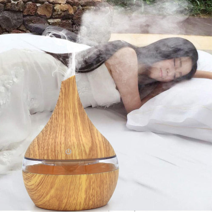Warmfell LED essential oil diffuser with whisper-quiet ultrasonic mist