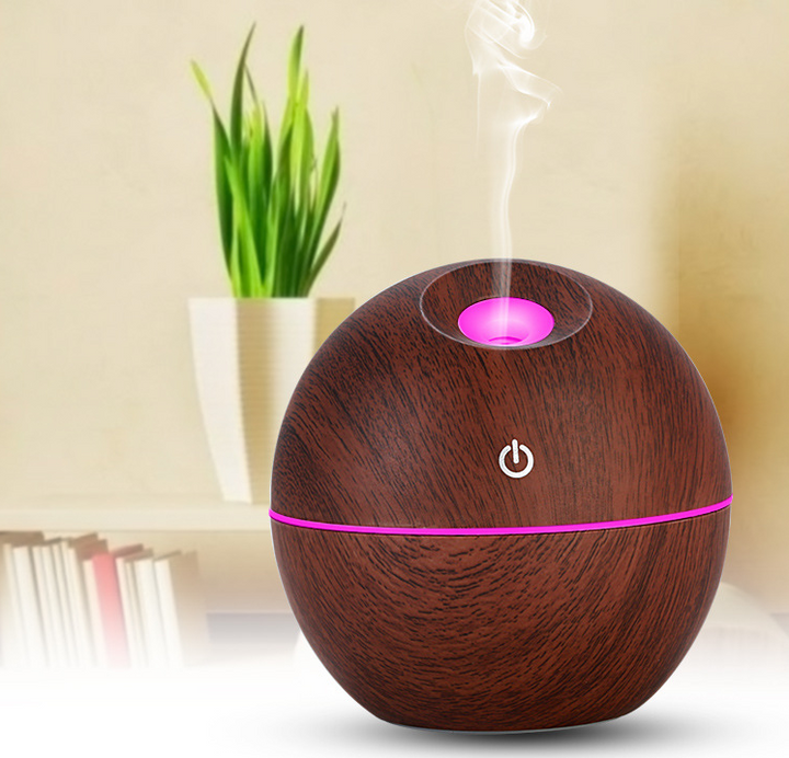 USB Aroma Essential Oil Diffuser With 7 Colour LED Night Light