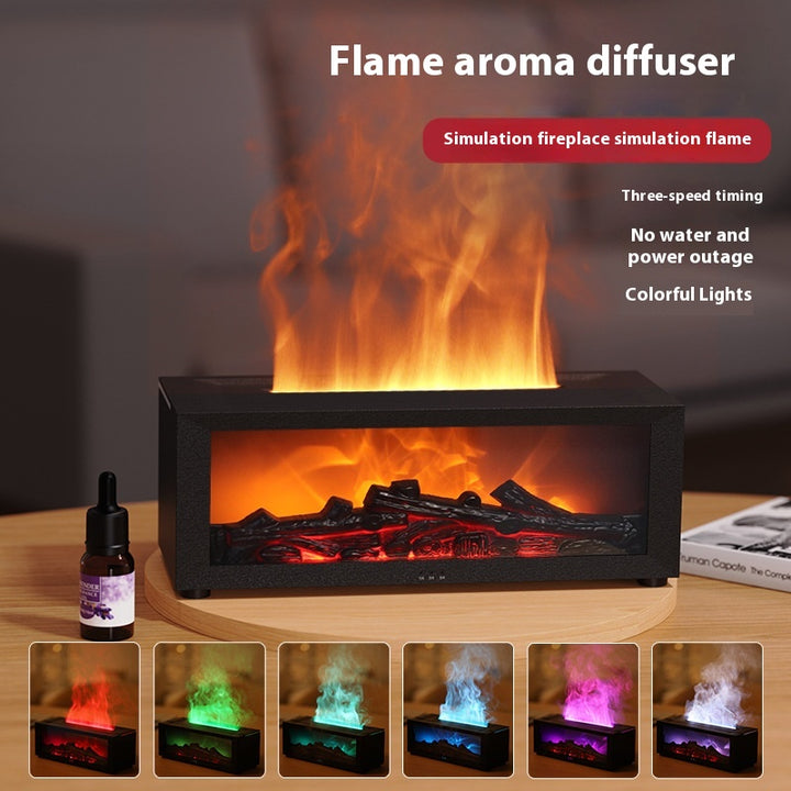 Flame Diffuser – Colourful Aroma Humidifier with Remote