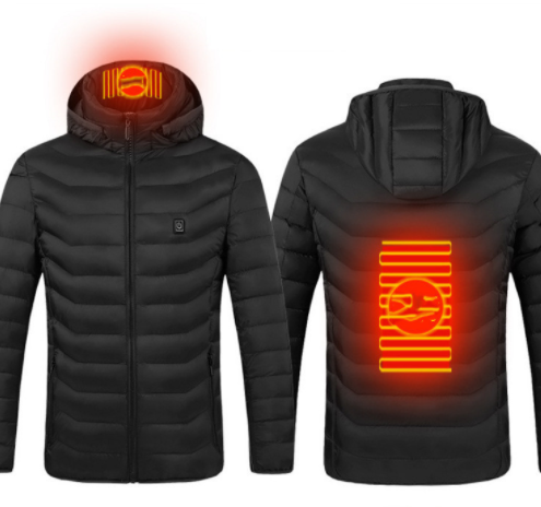 USB Heated Jacket with Hood, Lightweight Electric Coat