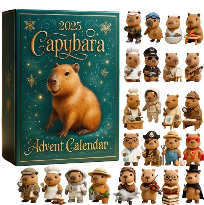 Advent calendar with acrylic Christmas ornaments