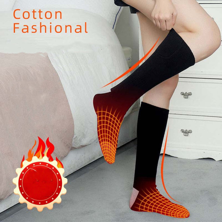 Warmfell™ Rechargeable Heated Thermal Socks with Compact Power Source