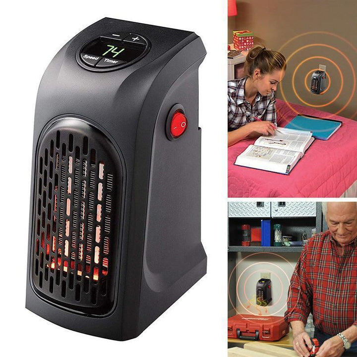 Warmfell™ Wall Socket Ceramic Heater with Adjustable Thermostat