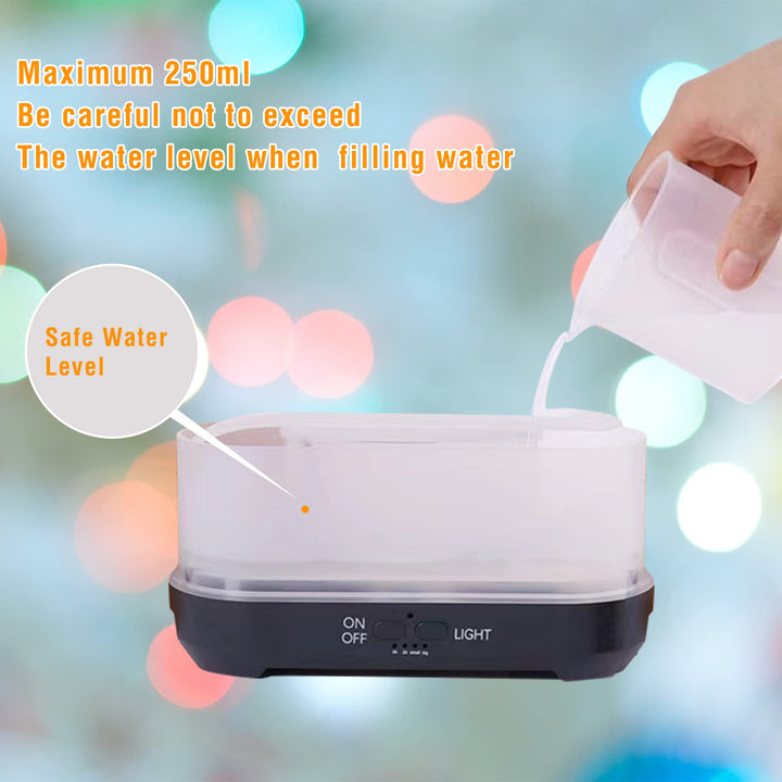 Christmas Snowflake Humidifier With 7 Colour Flame Effect