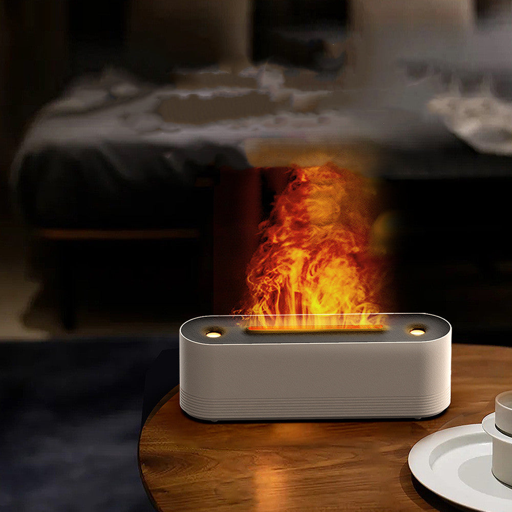Flame Air Humidifier With Jellyfish Spray, 7 Colours, USB Or US Plug
