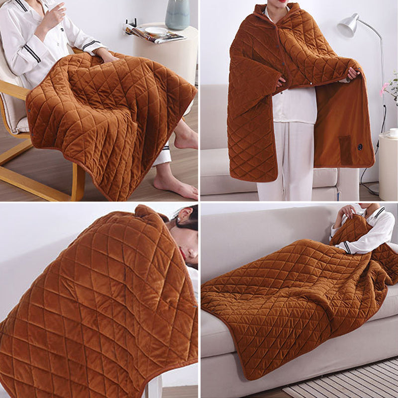 Warmfell™ USB Heated Blanket with Power Bank Pocket