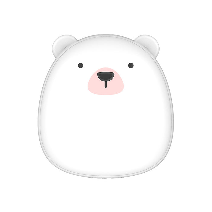 Warmfell Rechargeable hand warmer – cute penguin or polar bear, double-sided