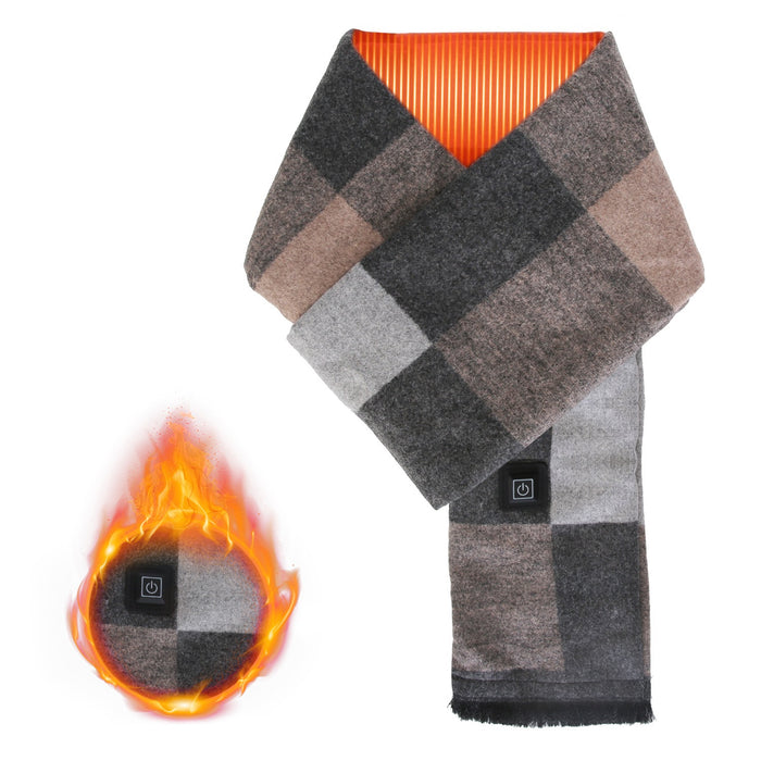 Warmfell USB Heated Scarf with Zipped Pocket for Power Bank
