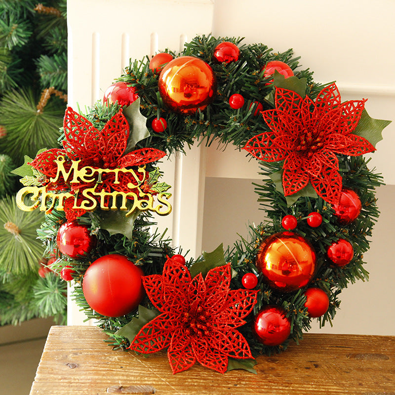 30 cm Christmas wreath for front doors and walls