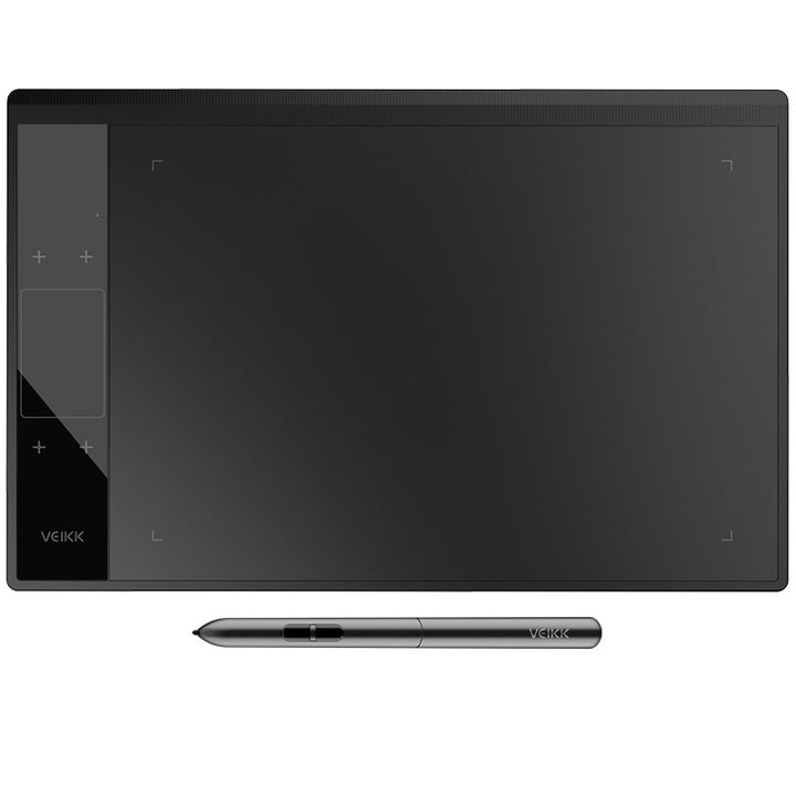 Graphics drawing tablet with stylus and pen stand