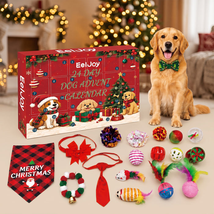 Warmfell Advent Calendar for Dogs with 24 Toys