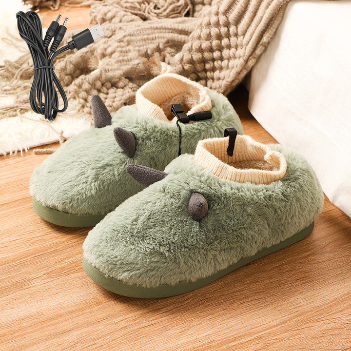 USB Heated Slippers With Super Soft Velvet, Unisex Foot Warmers