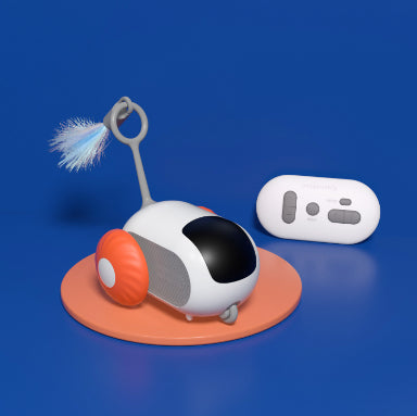 Warmfell Remote control cat car with feather teaser