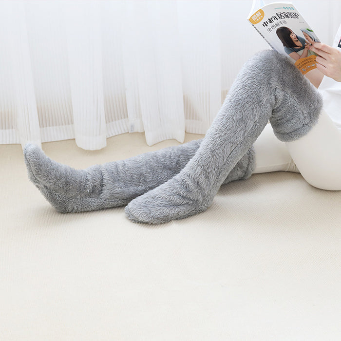 Warmfell Over the Knee Fuzzy Socks, Leg Warmer in One