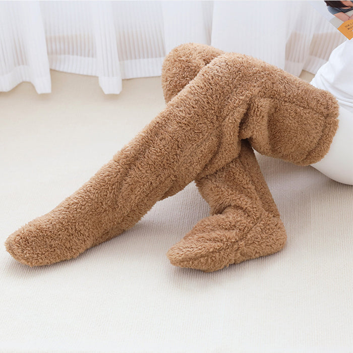 Warmfell Over the Knee Fuzzy Socks, Leg Warmer in One