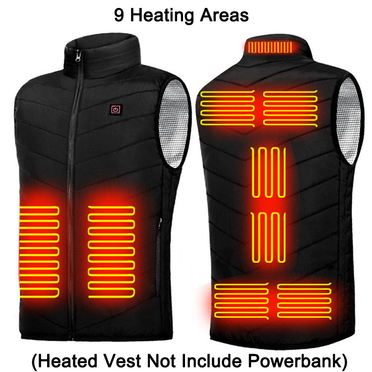 USB Heated Jacket For Men And Women With Up To 9 Heating Zones