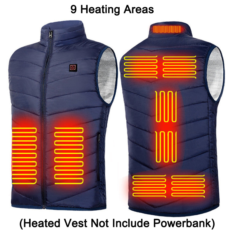 USB Heated Jacket For Men And Women With Up To 9 Heating Zones