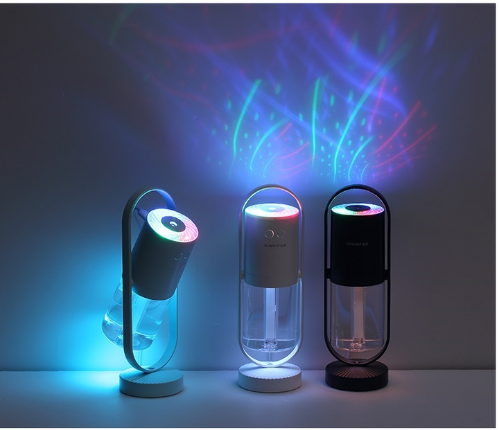 USB Air Humidifier with Projection Night Light, Ultrasonic Mist