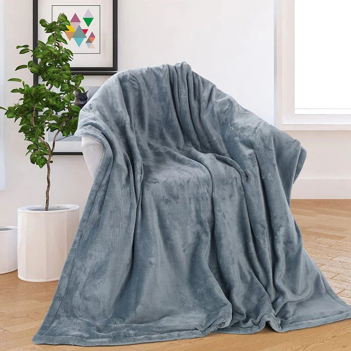 Warmfell™ Double-Sided Flannel USB Heated Blanket, Machine Washable