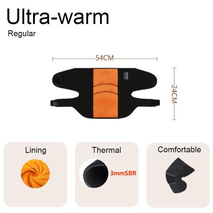Warmfell™ Thermal Knee Warmers with Fleece Lining and Shell Design