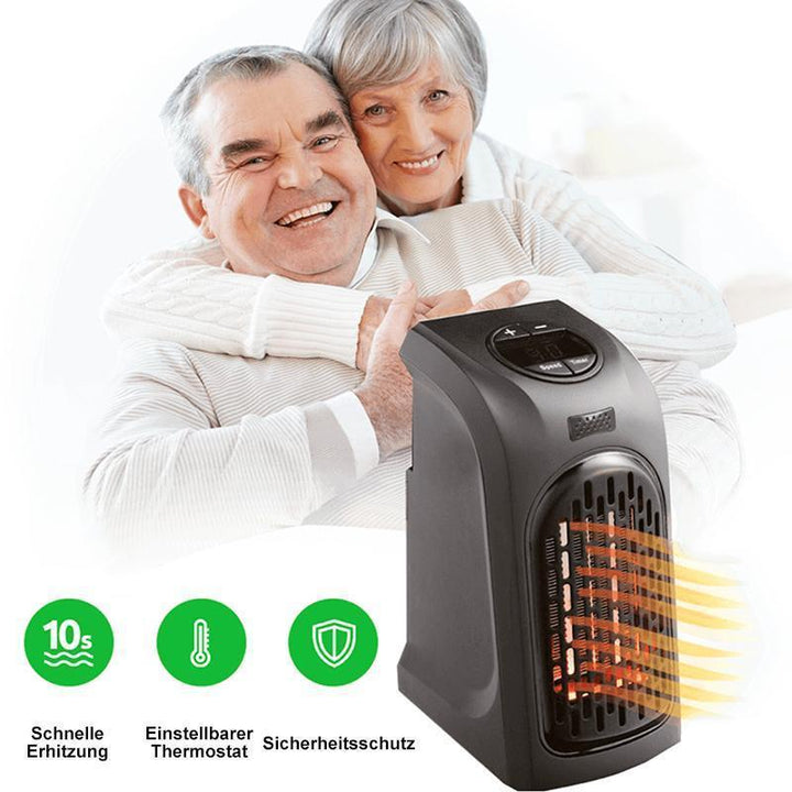 Warmfell™ Wall Socket Ceramic Heater with Adjustable Thermostat
