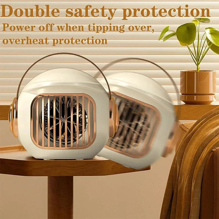 Warmfell™ Two-Tone Mini Heater with 3-Second Warm-Up