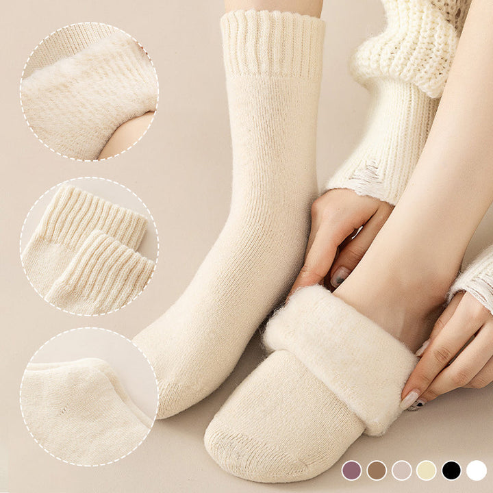 Warmfell™ Fleece-Lined Thermal Socks, 3-Pair Set with Moisture Wicking