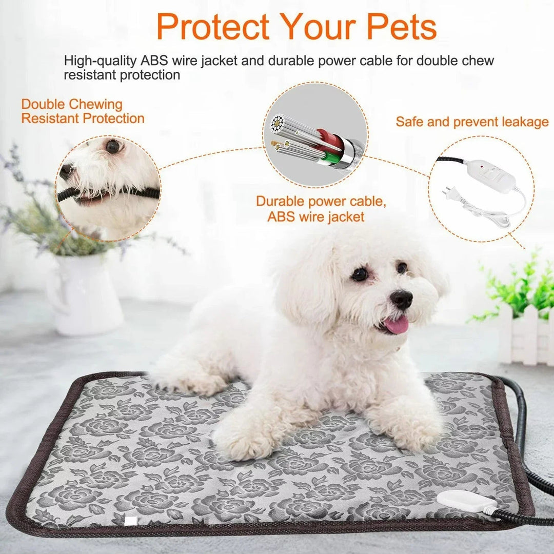 Warmfell™ Adjustable Electric Pet Heating Pad With Chew-Proof Cord