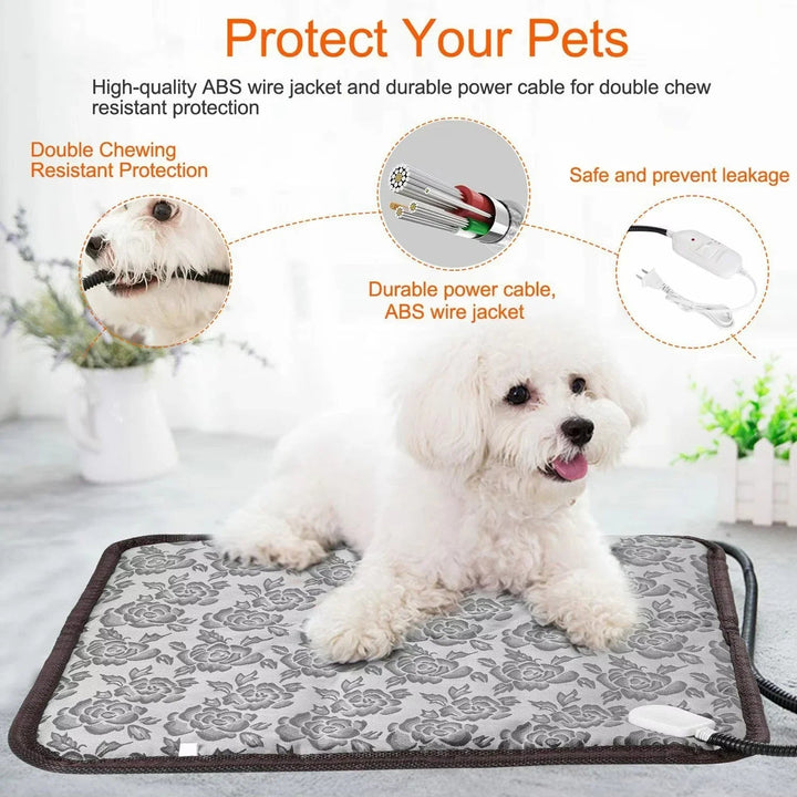 Warmfell™ Adjustable Electric Pet Heating Pad With Chew-Proof Cord