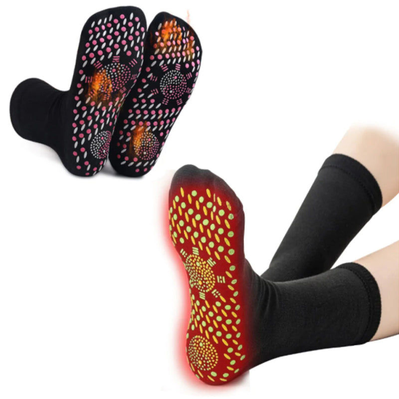 Warmfell™ Self-Warming Tourmaline Acupressure Socks, 2 Pairs