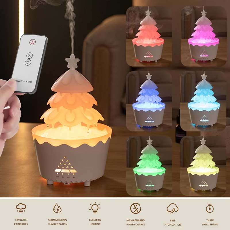 Essential Oil Aroma Diffuser With Remote Control And Mute Mist