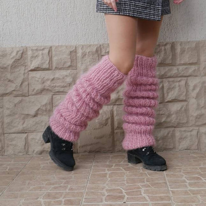 Warmfell Chunky Slouch Leg Warmers in Fluffy Knit