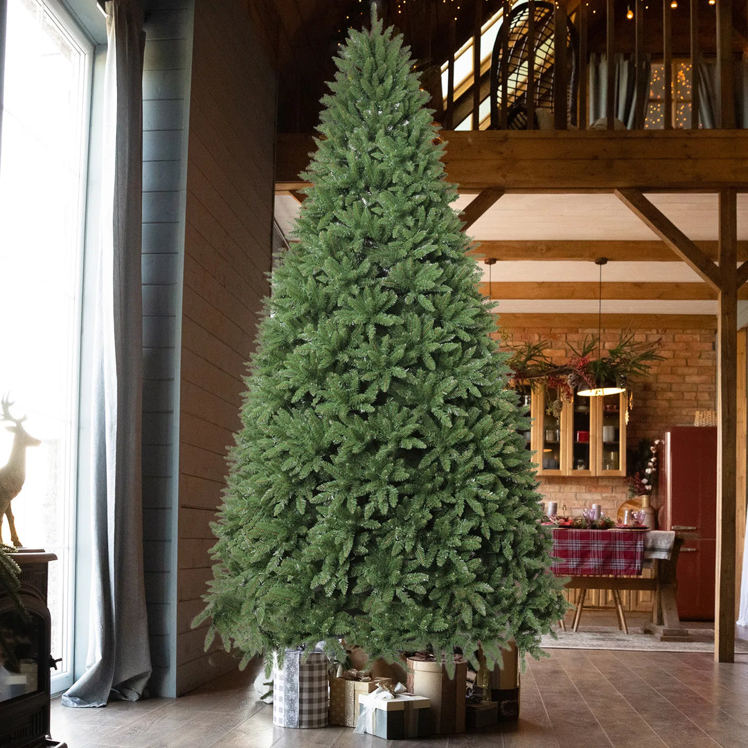 10ft pre-lit Christmas tree with colourful lights