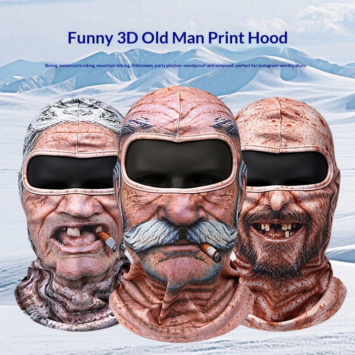 3D Funny Balaclava – Warm Fleece Novelty Ski Mask