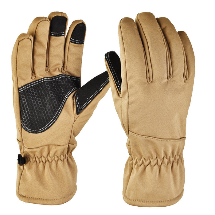 Warmfell Softshell Winter Gloves with Grip Palm and Touchscreen