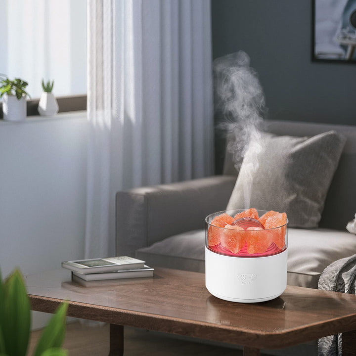 3 In 1 Crystal Salt Aroma Diffuser With Cool Mist And Night Light