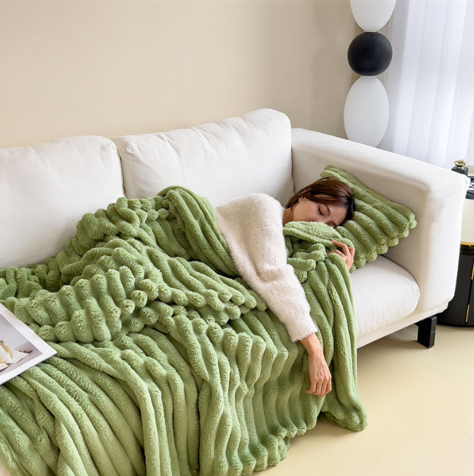 Warmfell Thick double-sided faux rabbit fur throw