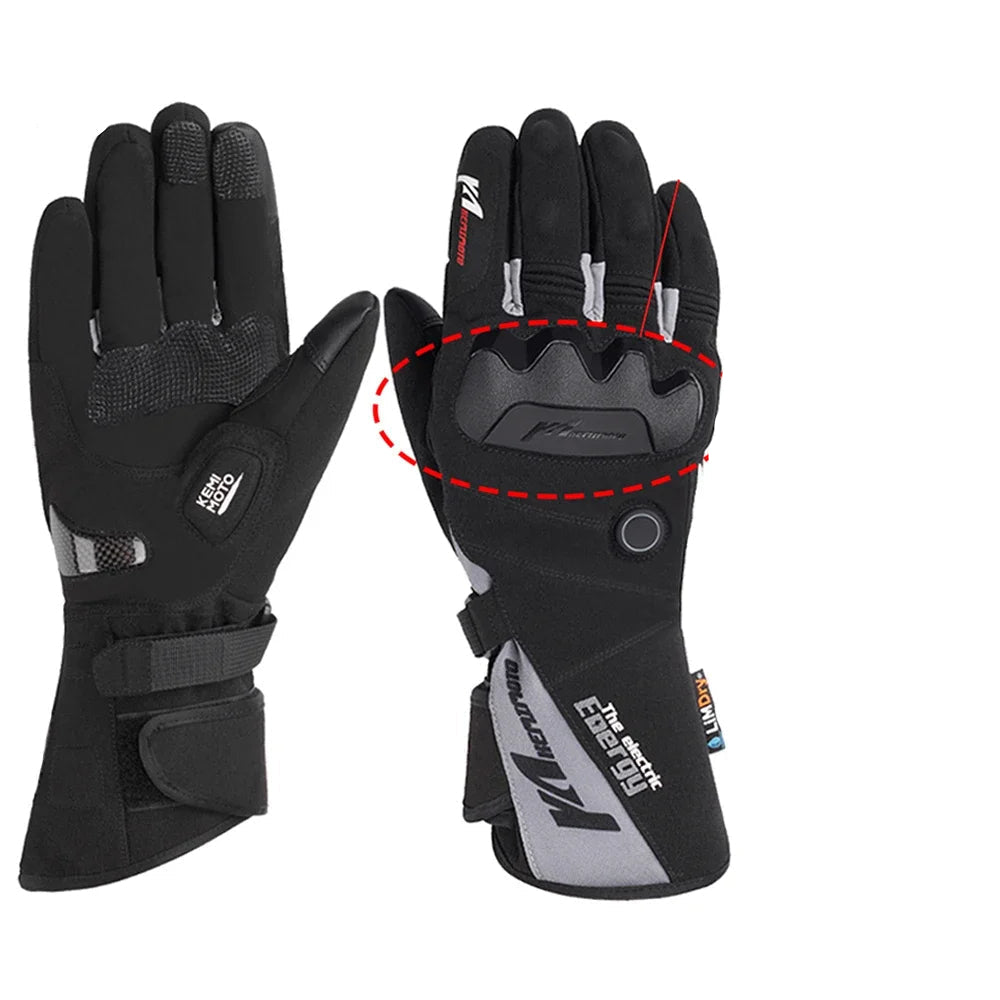 Warmfell™ Waterproof Heated Ski Gloves with 2500mAh Rechargeable Battery