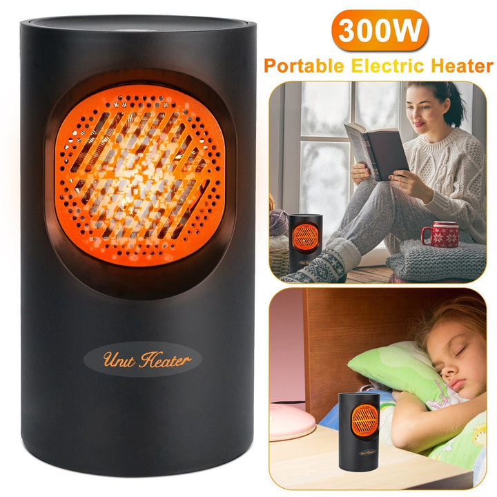 Warmfell™ Quiet 300W Mini Fan Heater for Your Desk