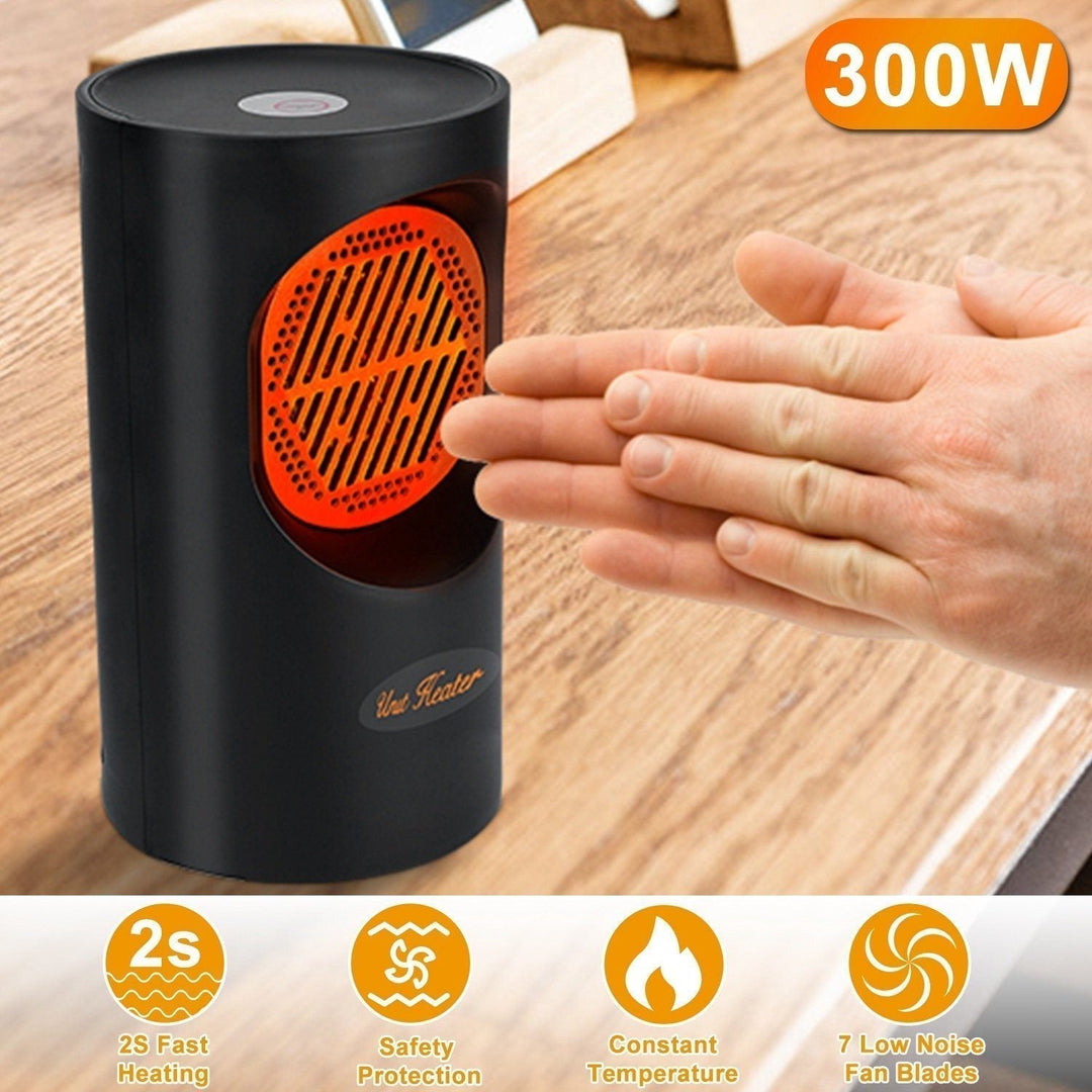 Warmfell™ Quiet 300W Mini Fan Heater for Your Desk