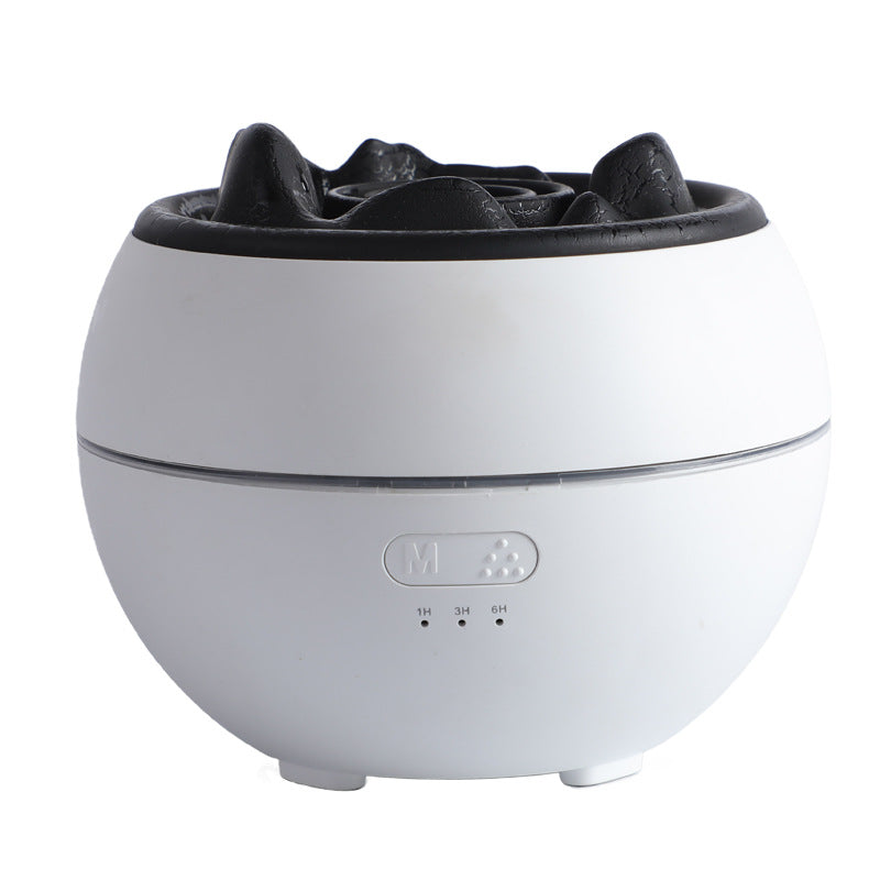 Flame Aroma Diffuser With Timer, 300ml Tank, Cracked Or Plain Style