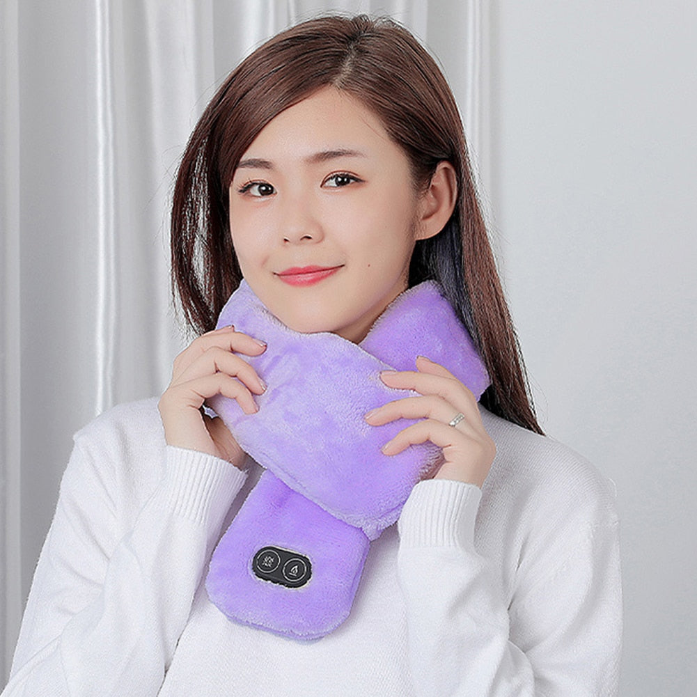 USB Heated Neck And Shoulder Wrap With Massage And Heat