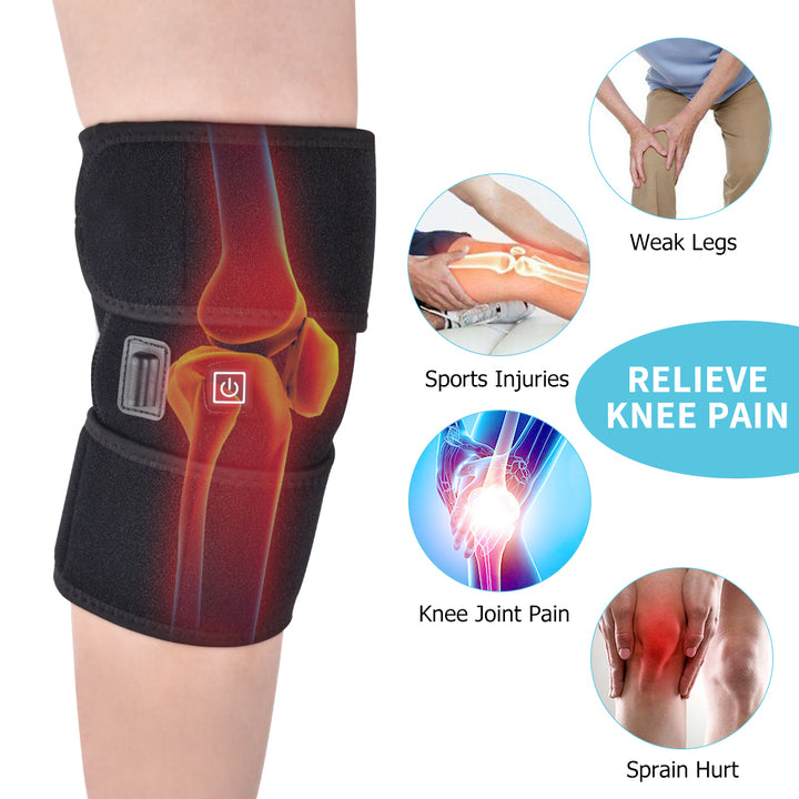 Electric Heated Knee Wrap With Massage Function