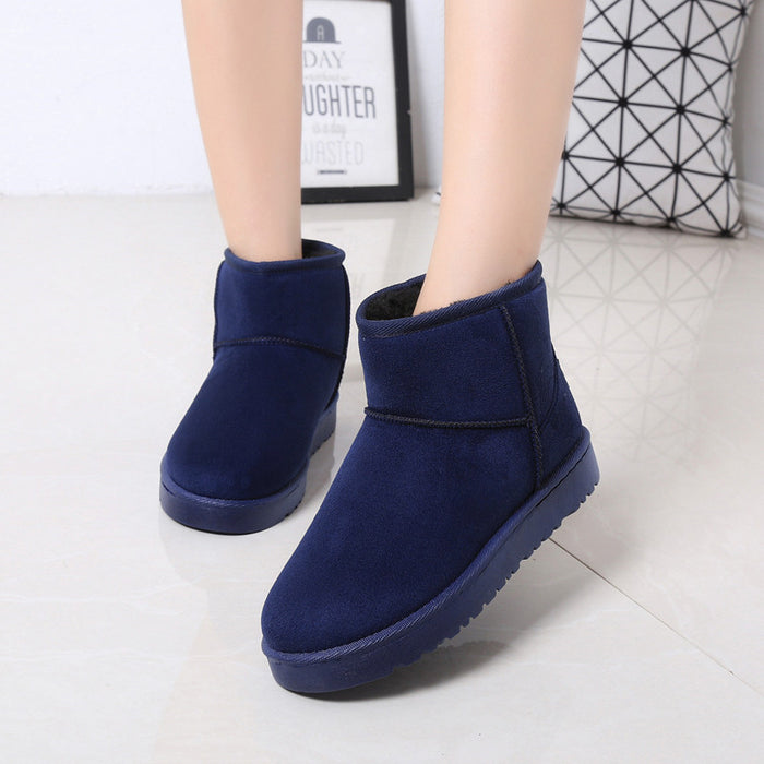 Warmfell Women's faux fur snow boots, flat and non-slip, in 11 colours