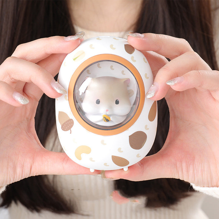 Hamster Hand Warmer And 5000mAh Power Bank, 4 Heat Levels